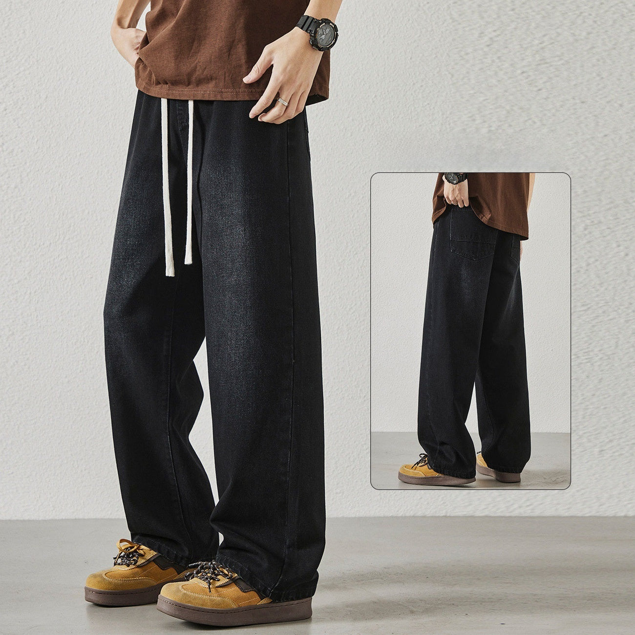 Vintage Straight Leg Casual Pants